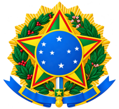 Emblema ilustrativo com o Brasão da República no cartão de registro CFT/CRT-SP.